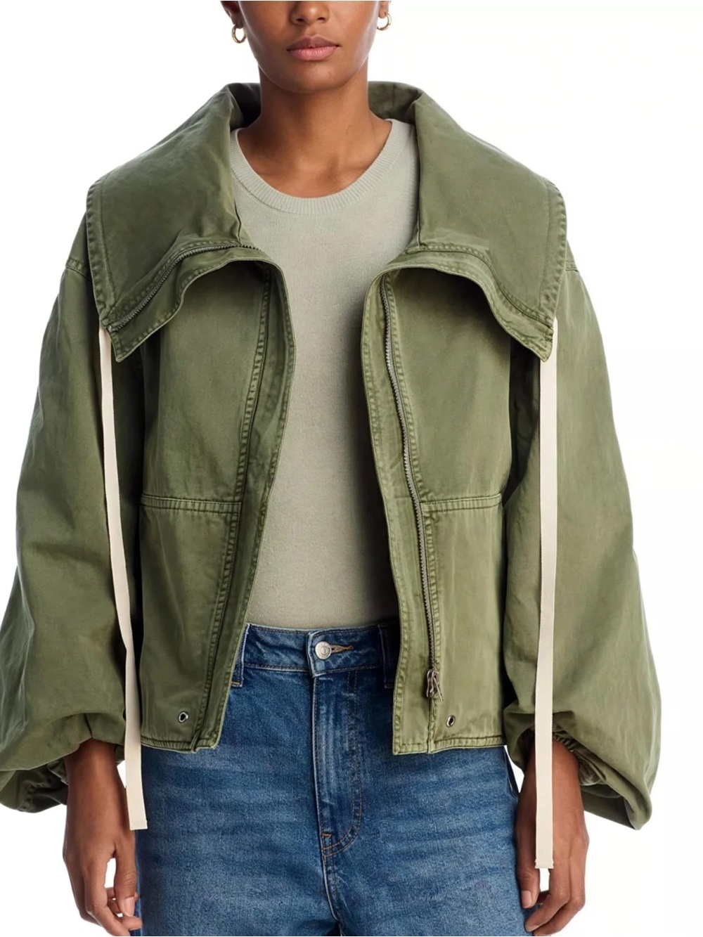 Co. Olive Green Oversized Utility Jacket  women’s size Medium.